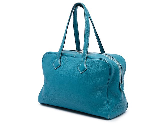 Hermès Blue Clemence Victoria II 35 - vista 2
