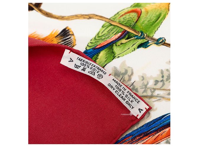 Hermès Red Equateur Seidentuch 90 - Ansicht 4