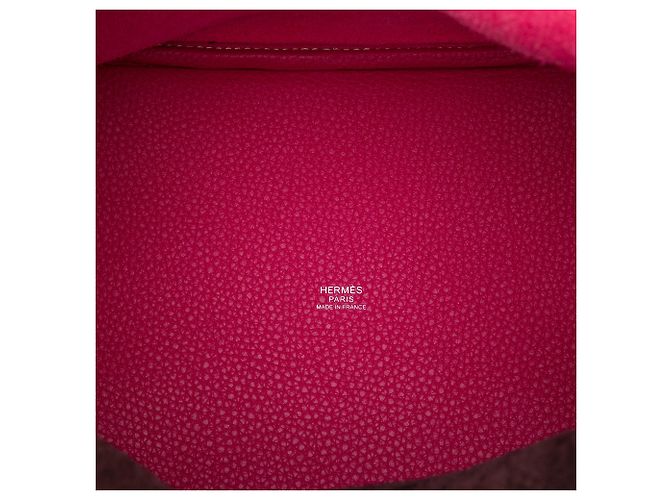 Hermès Red Clemence Picotin Lock 22 Casaque - vista 4