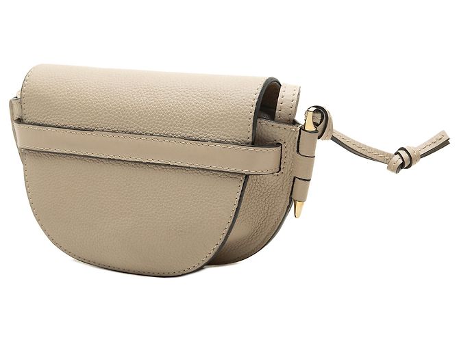 LOEWE Mini Borsa a Tracolla Gate in Pelle Marrone - vista 2