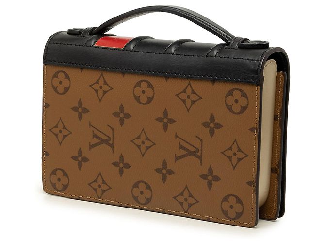 Portafoglio a catena Book Louis Vuitton Monogram Reverse Brown - vista 2