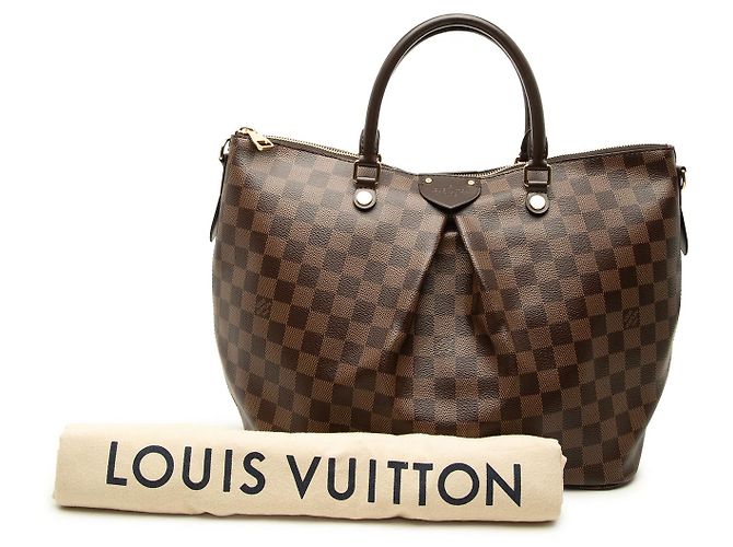 Louis Vuitton Brown Damier Ebene Siena GM - vista 7