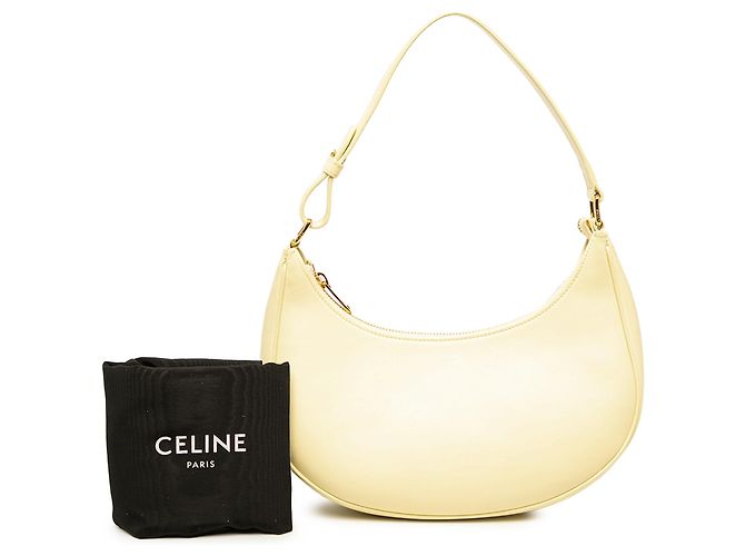 Céline Borsa a tracolla Ava Celine Medium in pelle di vitello liscia gialla - vista 6