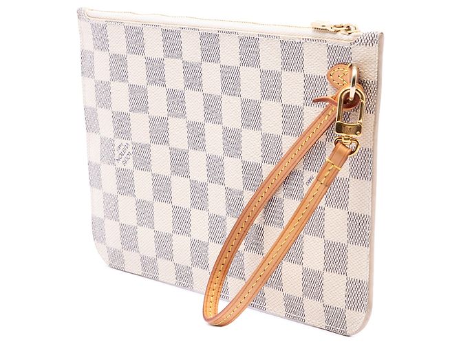 Pouch Louis Vuitton White Damier Azur Neverfull MM - vista 2