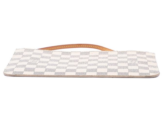 Pouch Louis Vuitton White Damier Azur Neverfull MM - vista 3