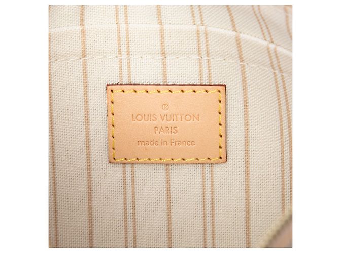 Pouch Louis Vuitton White Damier Azur Neverfull MM - vista 5