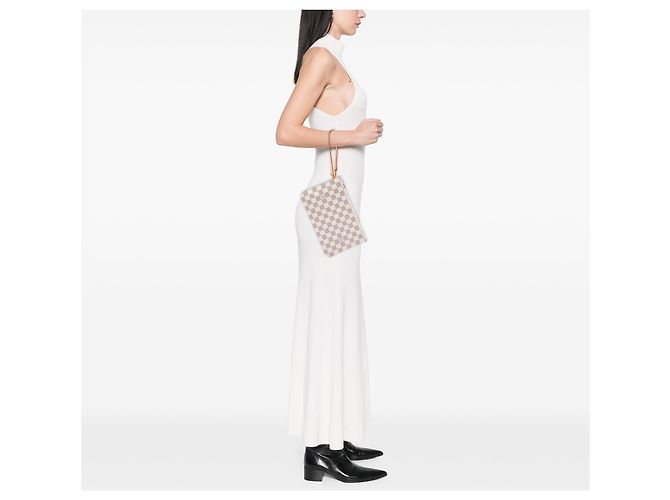 Pouch Louis Vuitton White Damier Azur Neverfull MM - vista 6