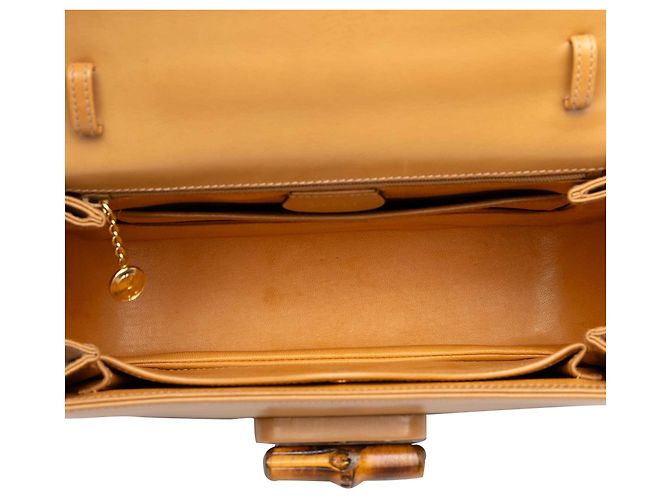 Gucci Brown Calfskin Bamboo Night - vista 4