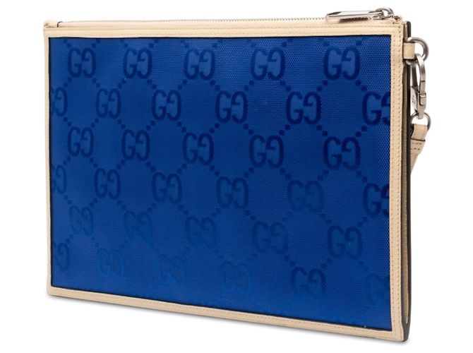 Clutch Gucci Blue GG Nylon Off the Grid - vista 2