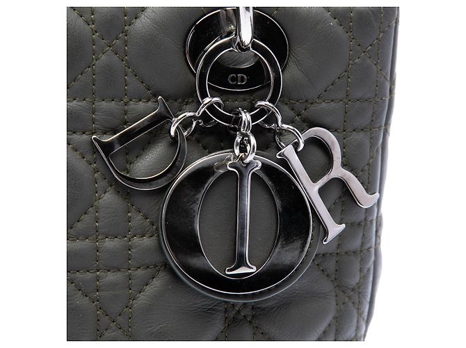Dior Brown Medium Lambskin Cannage Lady Dior - Ansicht 5