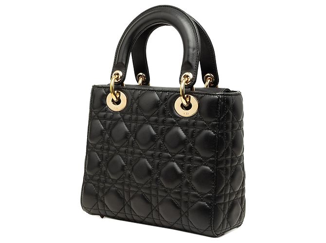 Dior Black Small Lambskin Cannage My ABCDior Lady Dior - vista 2
