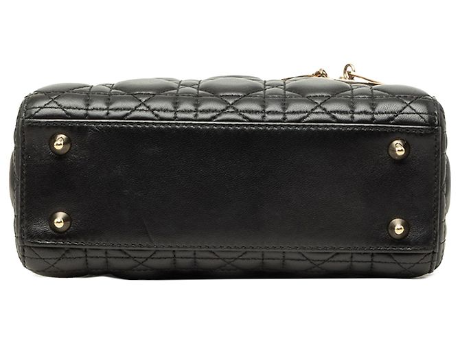 Dior Black Small Lambskin Cannage My ABCDior Lady Dior - vista 3