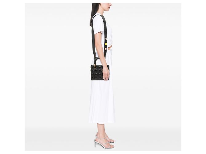 Dior Black Small Lambskin Cannage My ABCDior Lady Dior - vista 7