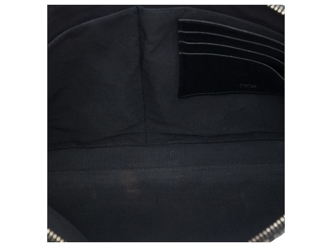 Clutch Dior in tela Blue Oblique - vista 4