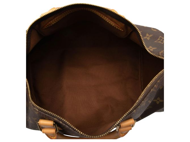 Louis Vuitton Brown Monogram Speedy 35 - vista 4