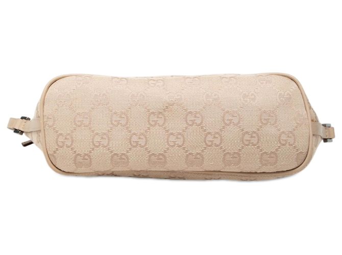 Gucci Beige GG Canvas Boat - vista 3