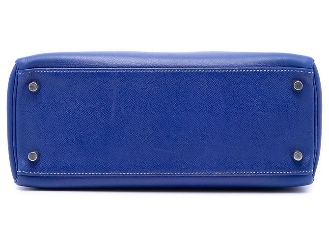 Hermès Blue Epsom Candy Verso Kelly II Retourne 28 - vista 3