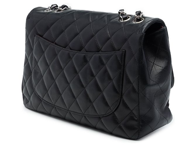 Chanel Black Jumbo Classic Lambskin Single Flap - vista 2