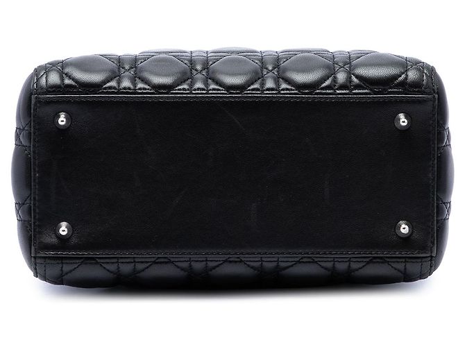 Dior Black Medium Lambskin Cannage Lady Dior - Ansicht 3