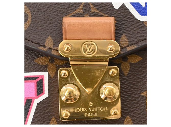 Metis Borsa Louis Vuitton Monogram Patches Pochette Métis MM - vista 6