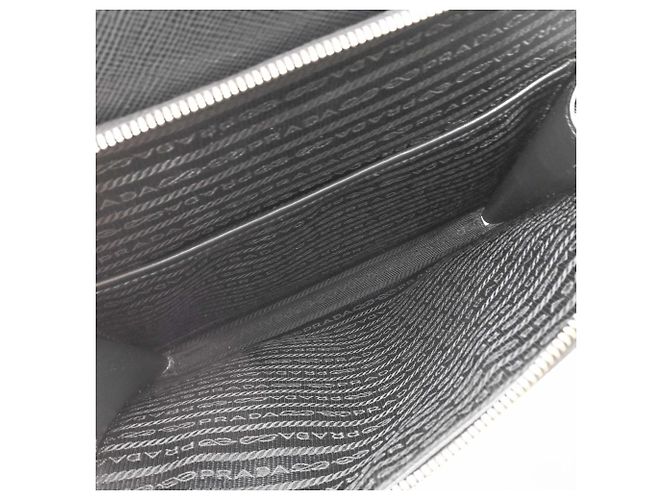 Zaino Prada in pelle Saffiano nero - vista 15