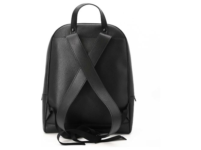 Zaino Prada in pelle Saffiano nero - vista 2