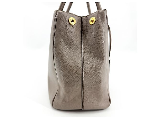 Prada Double Zip Lux Pelle Saffiano Medium - vista 4