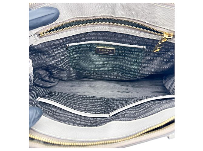 Prada Double Zip Lux Pelle Saffiano Medium - vista 5