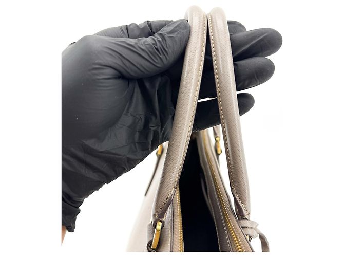 Prada Double Zip Lux Pelle Saffiano Medium - vista 7