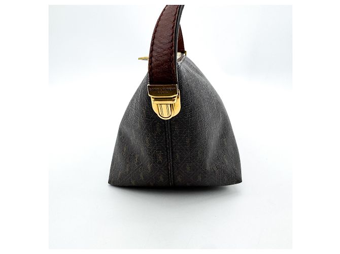 Autre Marque Saint Laurent Le Monogramme Monogram All Over Coated Canvas and Leather Small - vista 4