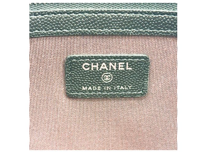 Clutch Chanel O Case Quilted Caviar Large - vista 6