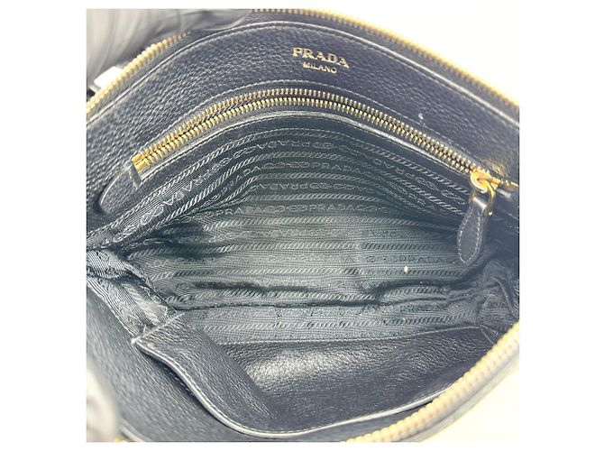 Prada Dual Strap Zip Vitello Daino Small - view 5