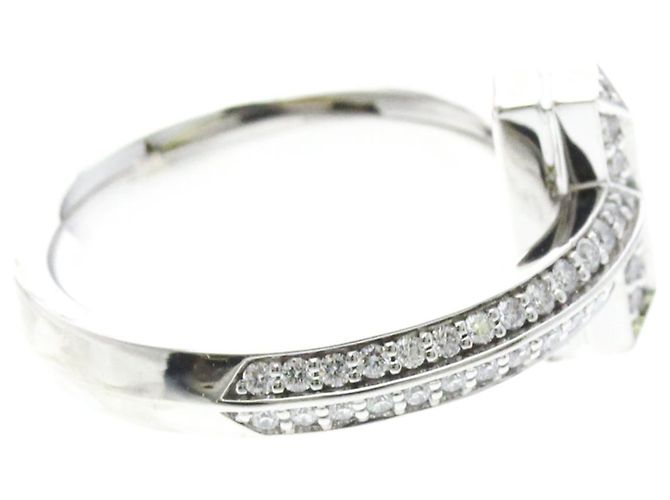 Anello Tiffany & Co. T one / Oro bianco e diamanti / diamond - vista 4