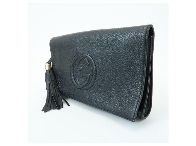 Clutch Gucci Soho in pelle - vista 3