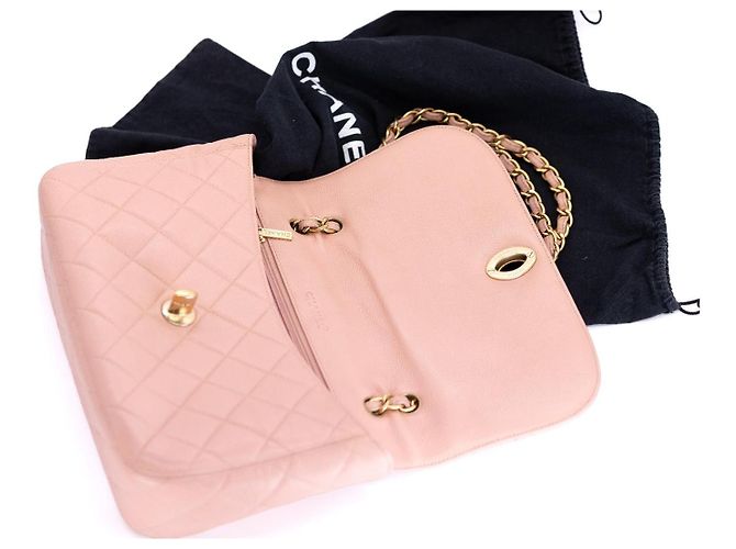 Chanel Vintage XL Jumbo Single Flap Caviar - vista 10