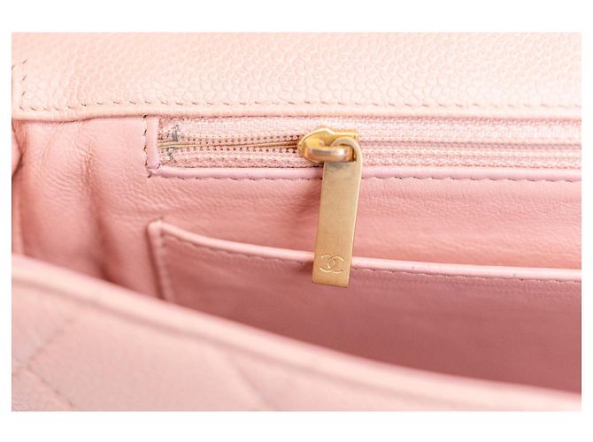 Chanel Vintage XL Jumbo Single Flap Caviar - vista 14
