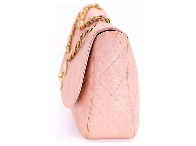 Chanel Vintage XL Jumbo Single Flap Caviar - vista 3
