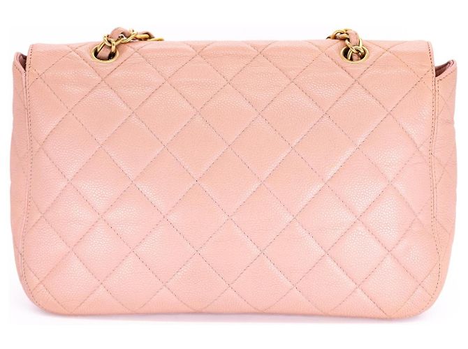 Chanel Vintage XL Jumbo Single Flap Caviar - vista 4