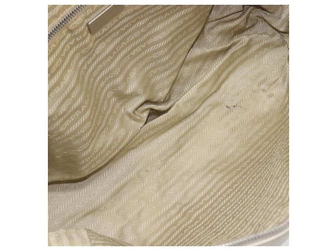 Bolsa Tote Prada em couro branco - vista 5