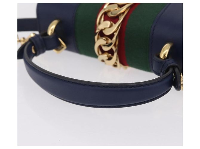 Gucci Sylvie Top Handle Leather Mini - vista 7