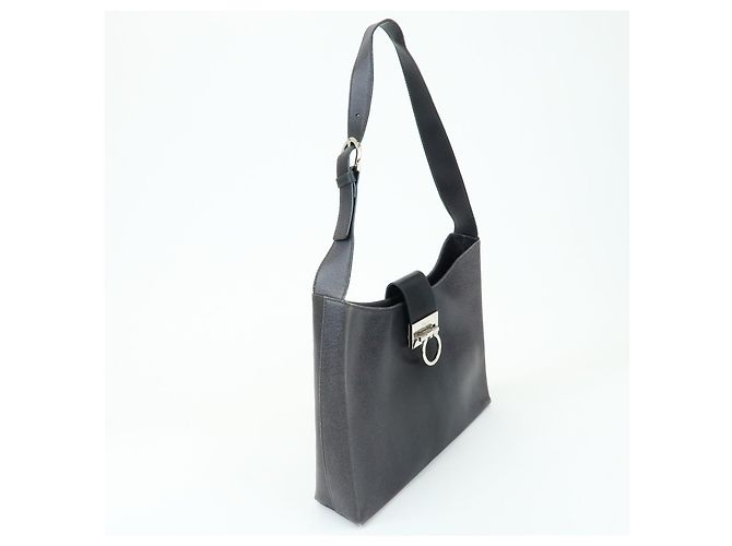 Salvatore Ferragamo Gancio Flap Hobo Leather Medium - vista 4