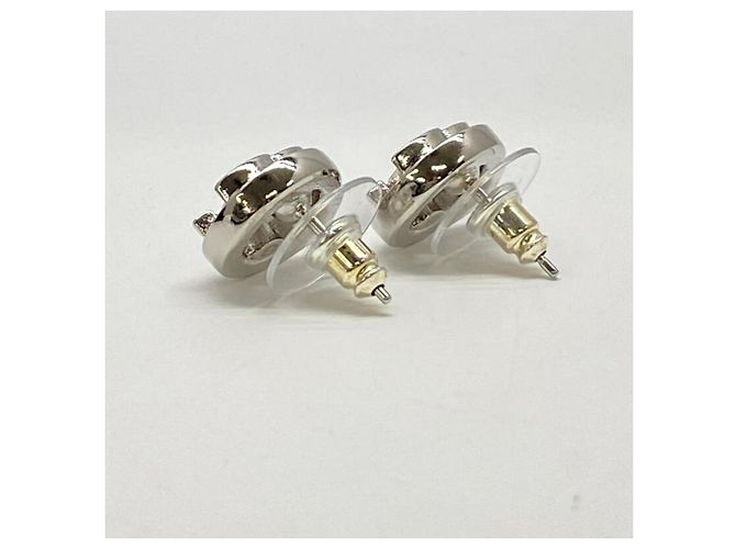 Pendientes de botón Chanel Coco Mark con cristales - vista 2