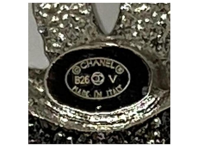 Pendientes de botón Chanel Coco Mark con cristales - vista 4