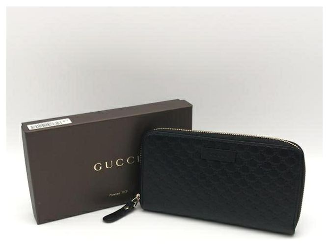 Cartera larga Gucci en Microguccissima negro - vista 7