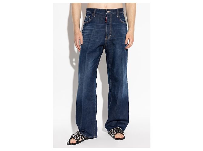Dsquared2 Loose Jeans Blue Cotton - view 3
