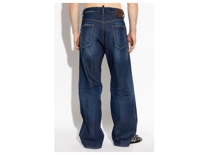 Dsquared2 Loose Jeans Blue Cotton - view 4