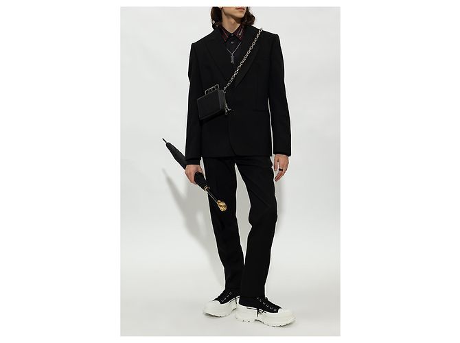 Alexander Mcqueen Sneakers alte con logo - vista 3
