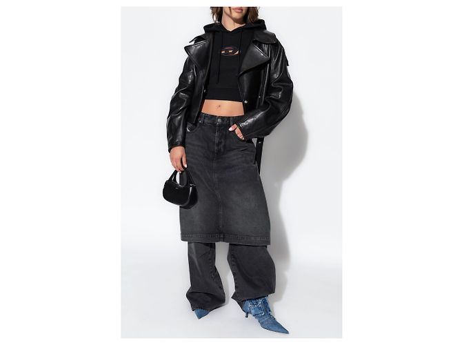 Diesel Sweatshirt mit `F-SLIMMY-HOOD-OD` Logo - Ansicht 2