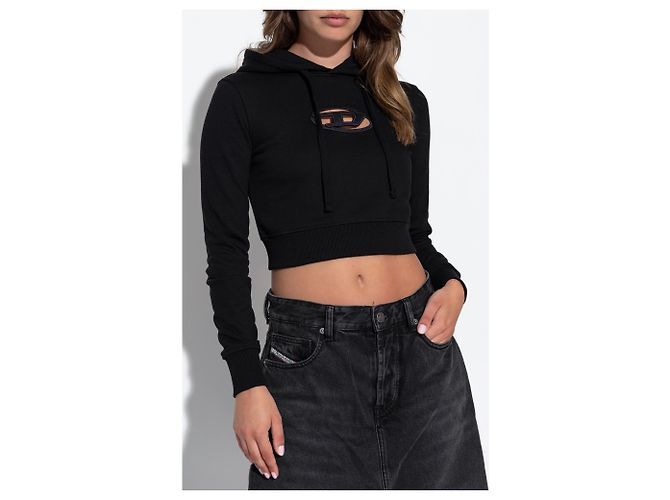 Diesel Sweatshirt mit `F-SLIMMY-HOOD-OD` Logo - Ansicht 3