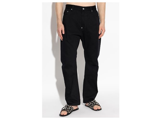 Jeans London Bro Dsquared2 neri in cotone - vista 3